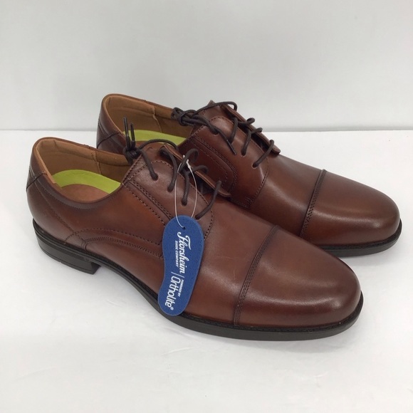 Florsheim Midtown Men’s Cap Toe Oxford Loafer Cognac Career Casual NWT Size 12